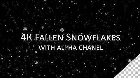 4K Infinity Fallen Snowflakes | Motion Graphics - Envato elements