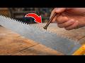 How to Quickly Sharpen a Wood Saw Blade to Razor Sharpness - A Method 99% of People Don’t Know!