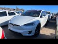 Copart Walk Around 1-12-21 + 2017 Tesla Model X 100D