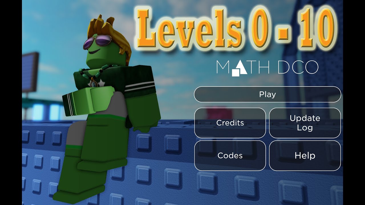 Math Obby DCO Grade 0 Levels 0  to 10