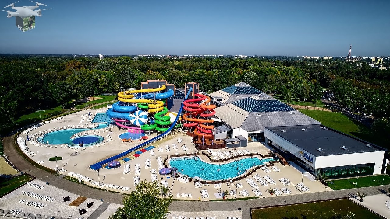 ŁÓDŹ aquapark "FALA"  z drona 4K