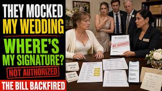 My Husband’s Kids Mocked My Wedding—Then My Unsigned Form Stopped Their Bill