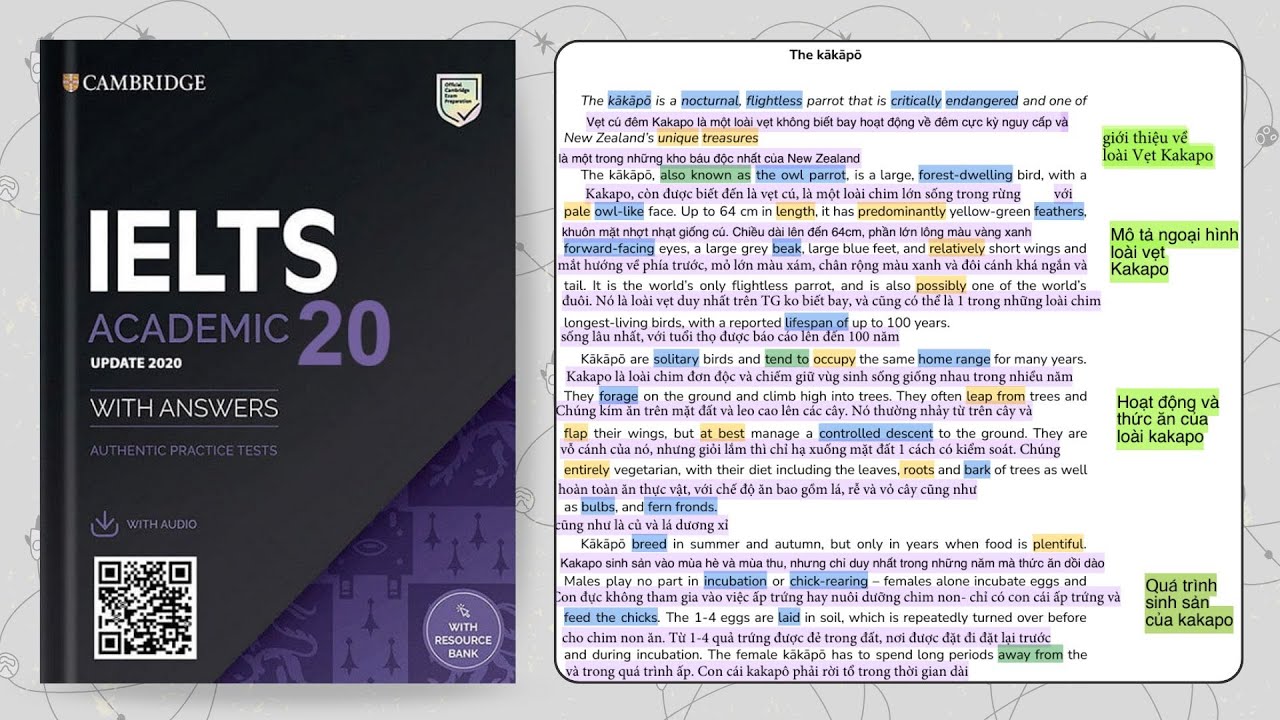 Cam 20 | Reading Test 1 Passage 1,2,3 (Dịch nghĩa, Giải thích)
