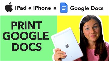How to Print Google Docs From an iPhone or iPad