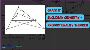 Theorem 1 (Proportionality theorem) Proof with Example (Grade 12)