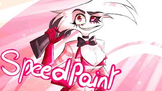 Rose-Tinted Ruckus | Angel Dust (Hazbin Hotel) Speedpaint