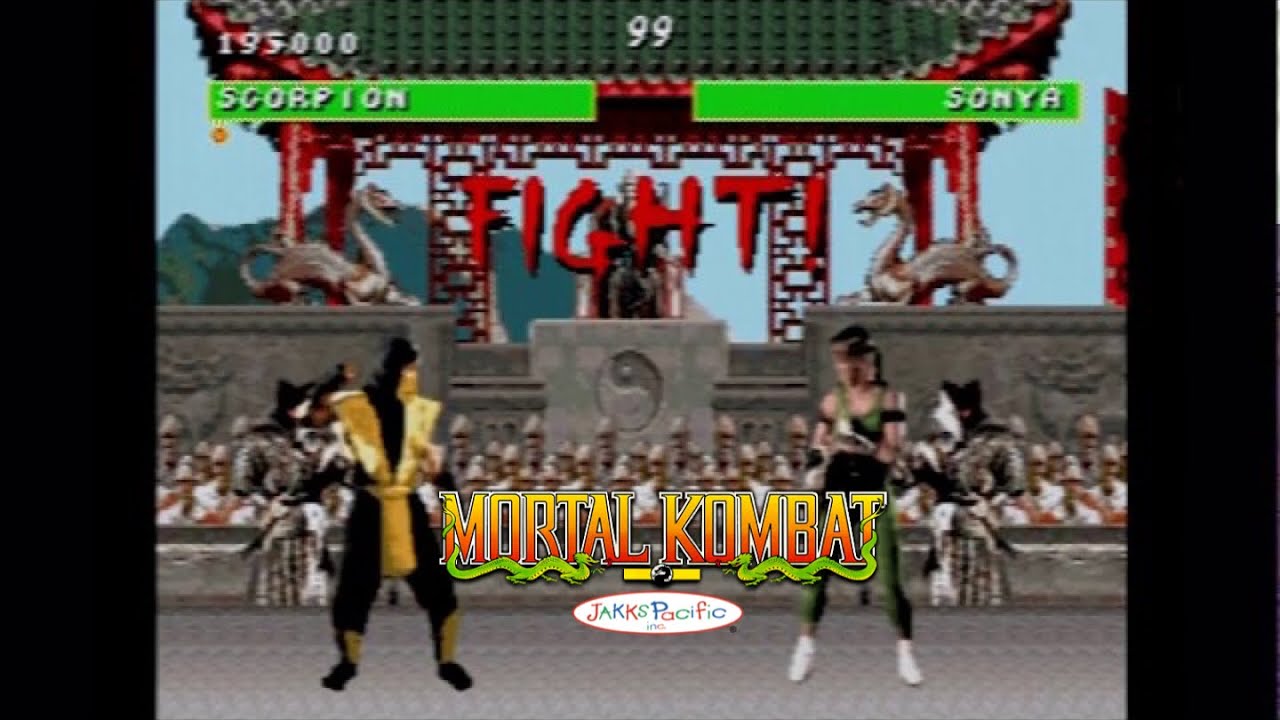 Mortal Kombat Jakks Pacific Plug and Play Gameplay Scorpion - YouTube