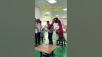 Spray robot #spray #spraypaint #robot #industrialrobot #sixaxisrobot #automated #robotarm #machine