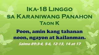 SALMO 89 - Poon, aming kang tahanan noon, ngayon at kailanman.