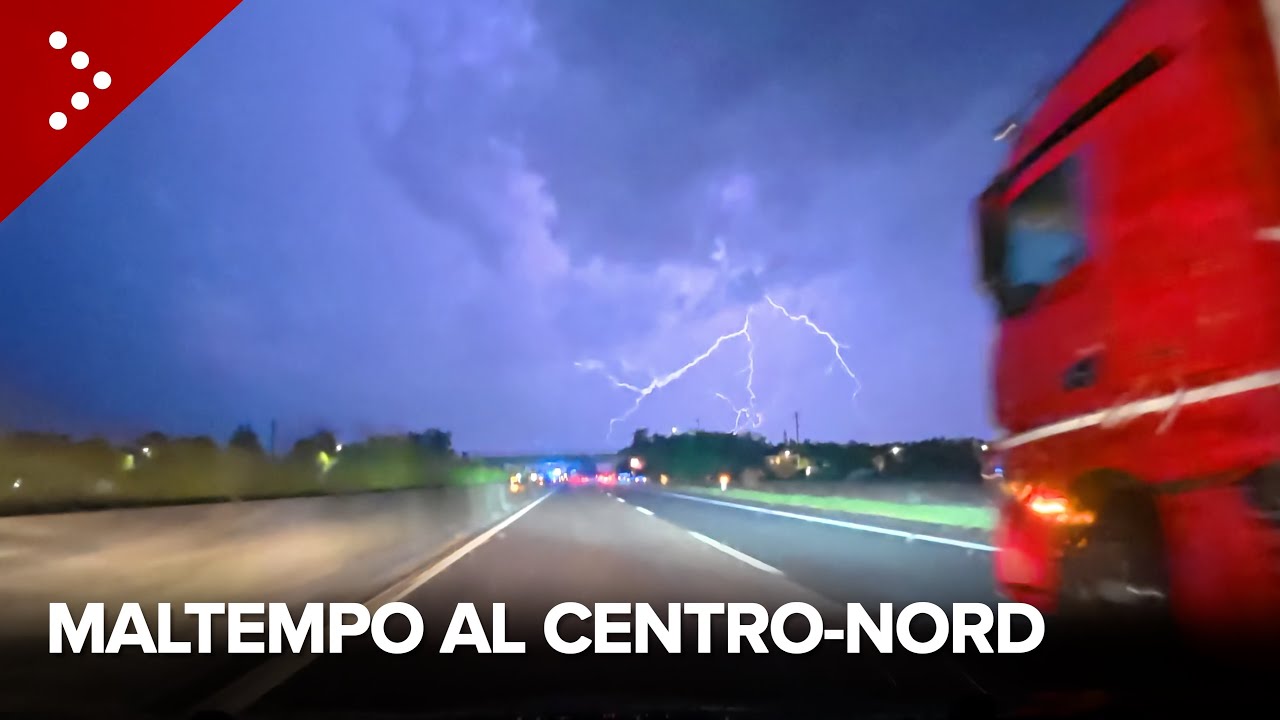 Maltempo al centro-nord, allagamenti in Veneto e danni in Toscana
