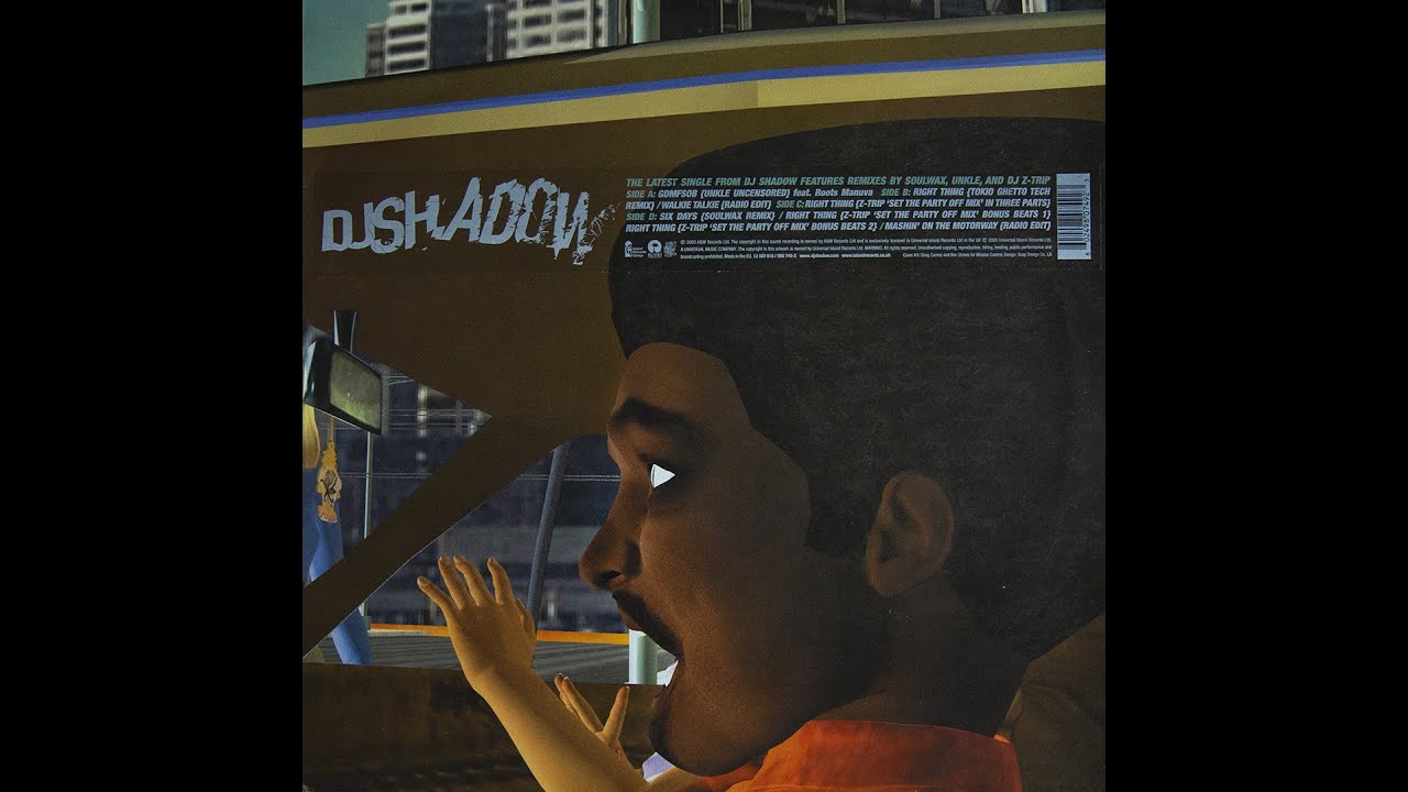 DJ Shadow - GDMFSOB (UNKLE Uncensored) (vinyl) - YouTube