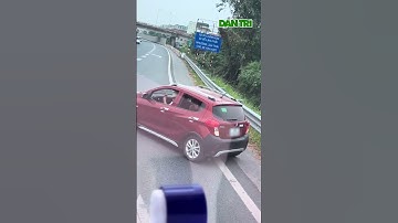 Nữ tài xế nói lý do đi ngược chiều trên cao tốc Pháp Vân - Cầu Giẽ: "Để về nhà cho nhanh" #shorts