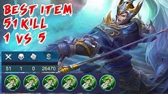 Mantap Broo!! Zilong (Zhao Yun) 51 KILL | 1 vs 5 Best Build Item Mobile Legends - Durasi: 25.02. 