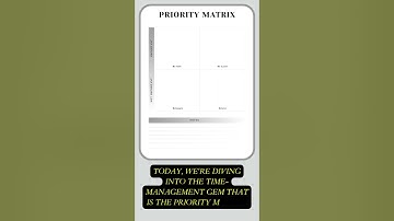 Taming Time The Priority Matrix Unveiled