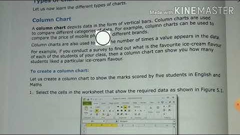 Class 7th chapter 5 ( charts in Ms Excel)