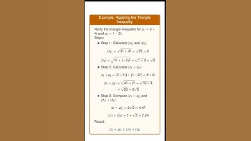 Triangle Inequality  for complex number #maths #chemicalengineering #math #physics #mathsengineering