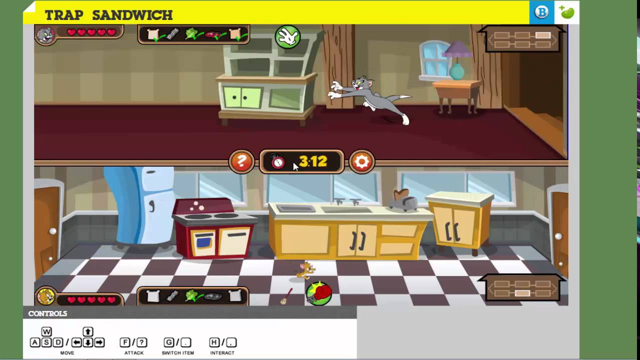 Tom and Jerry Game Trap Sandwich Online Game (Part 1