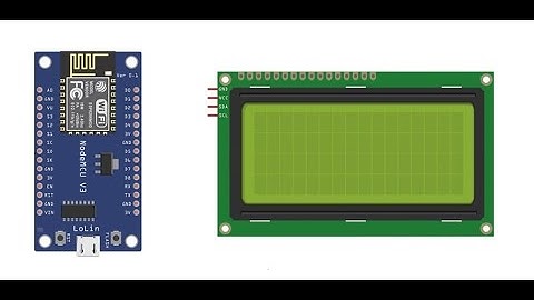 Display text on I2C LCD display via ESP8266 NodeMCU