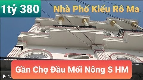 Nhà đất Hóc Môn ✅ Bán Nhà phố kiểu RôMa đường Nguyễn Thị Sóc gần chợ đầu mối nông sản Hóc Môn