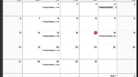 Using the iPad Calendar App - iOS 7