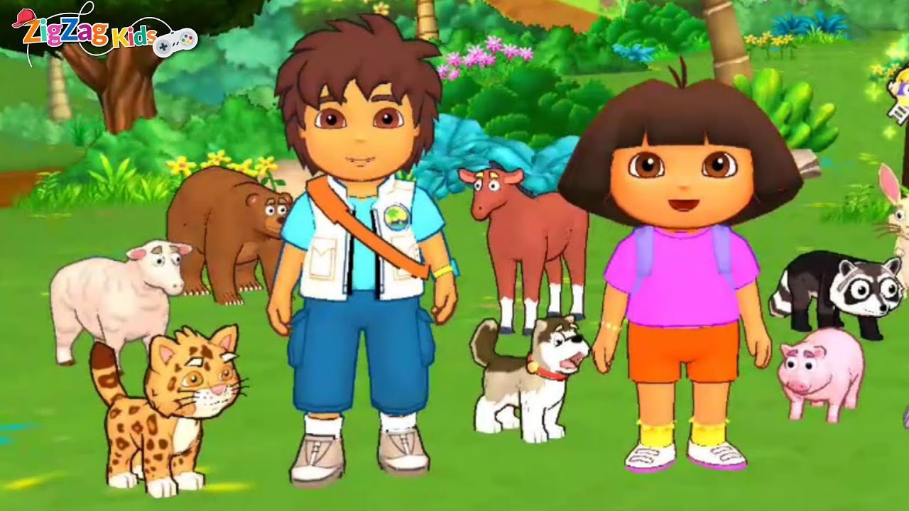 Dora Exploradora | Diego's Animal Rescue | Aventureira | ZigZag Kids HD