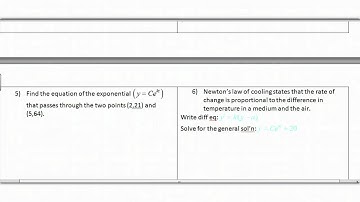 AP Calculus Section 6.2 Separation of Variables