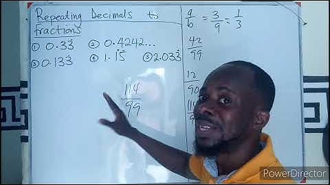 Expressing Repeating Decimals as a Rational Number