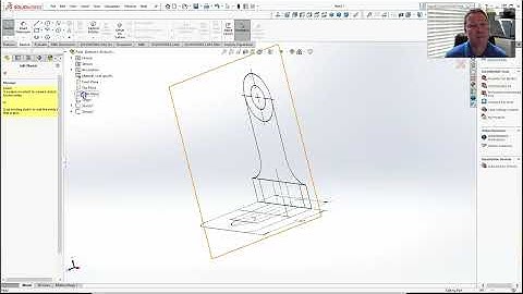 SolidWorks: Image on Sketch Plane without All Dimensions (Section 2-4)