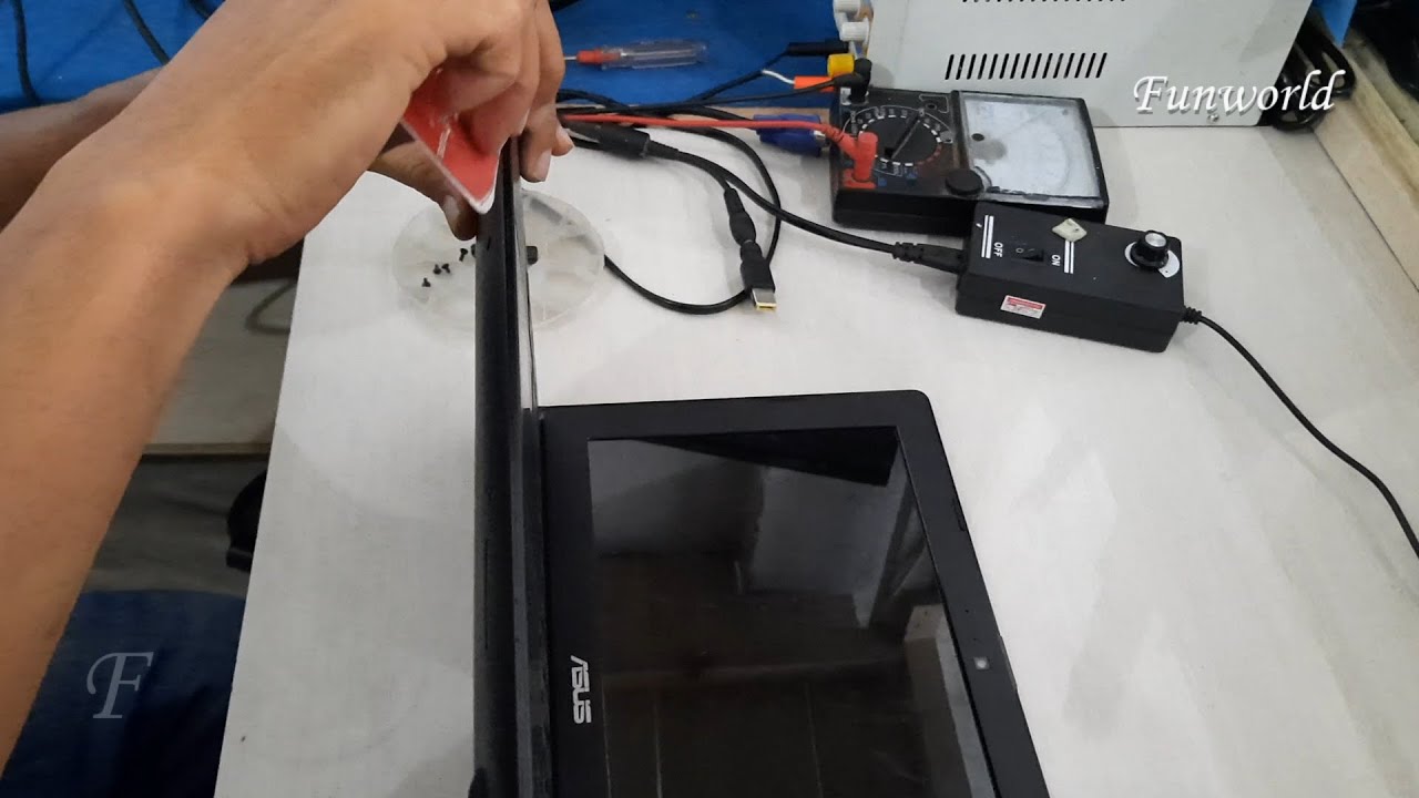 How to remove the Asus X200M laptop touchpad - YouTube