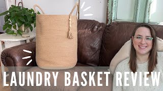 🧺A Tall Wicker Laundry Basket Elevates you Space🌿🏠#amazonfinds