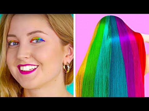 rainbow-hacks-and-crafts-||-cool-girly-and-beauty-hacks-by-123-go-like!