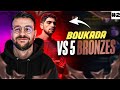 Boukada joueur pro vs 5 bronzes  twitch edition game 24