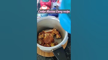 Perfect mutton curry recipe in cooker #muttonrecipe #muttoncurry #cookermutton #food #shorts #shot