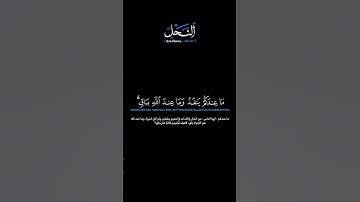 سورة النحل الآيات: [٩٦-٩٧] القارئ: ياسر الدوسري#القرآن_الكريم #الفرقان #سورة_النحل #ياسر_الدوسري