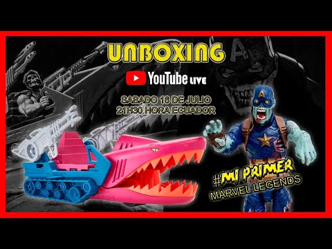 UNBOXING EN VIVO LAND SHARK & CAP AMERICA ZOMBIE