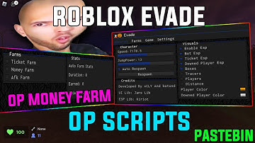 ROBLOX NEW 🧟🎃EVADE OP SCRIPT/HACK |TICKET FARM , BE INVINCIBLE , MONEY FARM , FAST REVIVE! |*NO KEY*