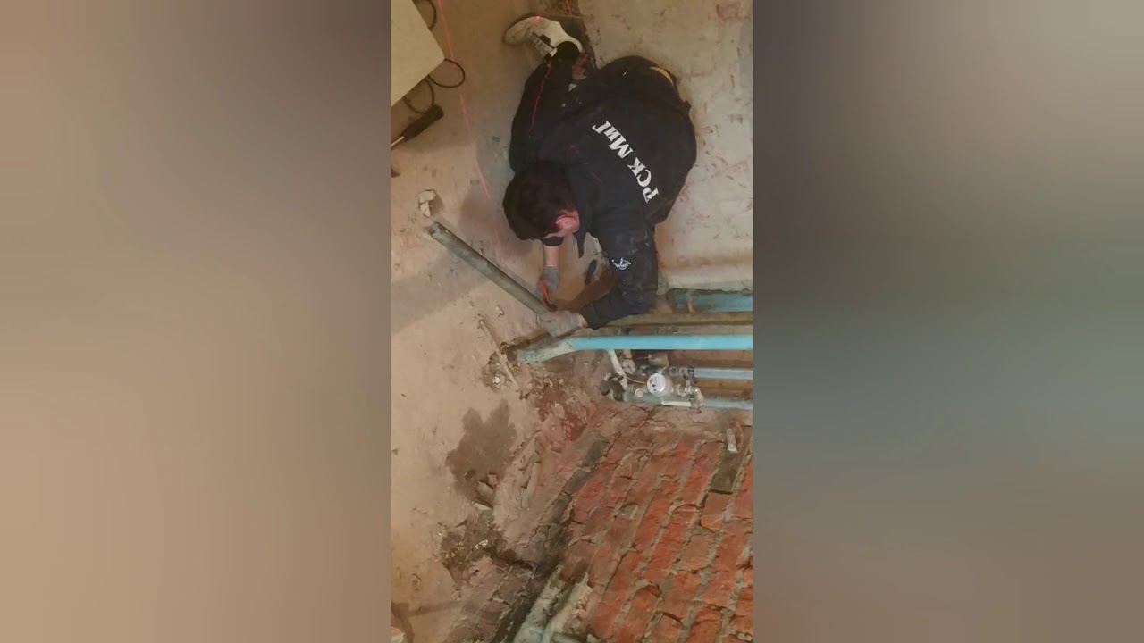 Замена стояков ГВС И ХВС. Перенос стояков водаснобжения. Перемычка на ...