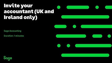 Sage Accounting: Invite your accountant (UK and Ireland only)
