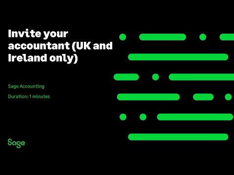 Sage Accounting: Invite your accountant (UK and Ireland only)