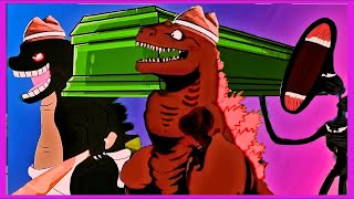 Baby Godzilla  Spider Siren Head   Hulk VS Kong   Coffin Dance Song Meme Cover 1080p