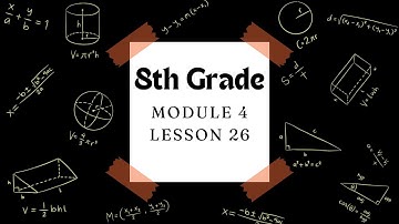 8th Grade Module 4 Lesson 26 (Eureka Math Squared)