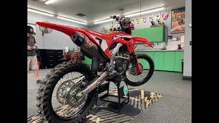 James Stewart’s new Honda | James Stewart riding a Honda CRF450