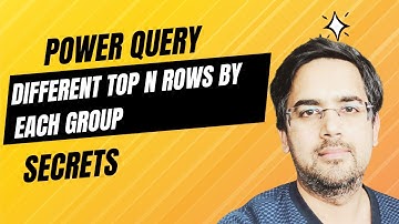 Power query different top n rows by each group Power Query Training - 22