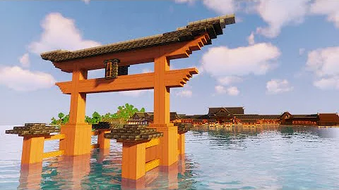 マイクラ 厳島神社の作り方 シンプルな構造の大型和風建築 2 Mp3