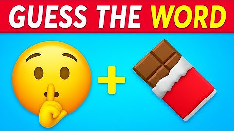 Guess the Word by Emoji 🧩 | Hard Emoji Quiz | Only Genius Can Solve