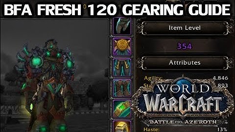 WoW Fresh 120 Gearing Guide for BfA
