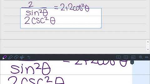 Verifying Trig Identities for 3/18/20 video