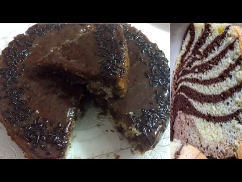 free-style-cake-|-eggless-zebra-cake-|-choco-marble-cake-|-without-oven-|-beauty-cooking