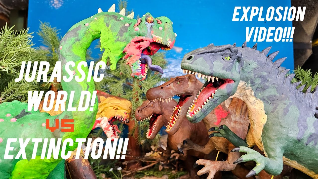 Jurassic World Rebirth Stop Motion - Объяснение фильма о вымирании динозавров-кайдзю!
