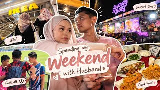 MY FIRST VLOG - Weekend with husband and family in law - IKEA (Beli barang hiasan rumah)